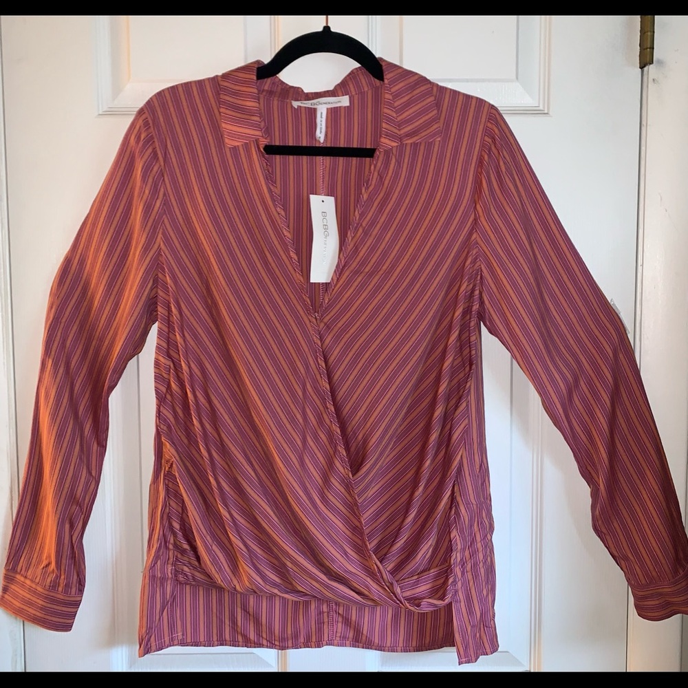 BCBG Generation Blouse Pink/orange Size S NWT.